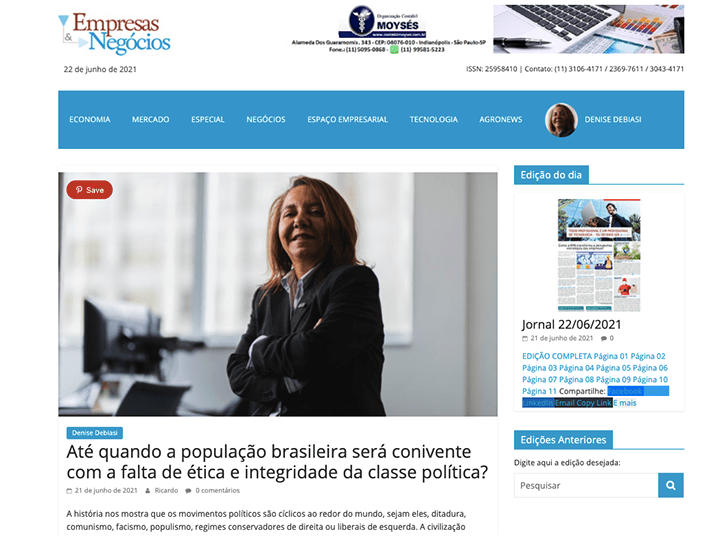 Até Quando a População Brasileira Será Conivente com a Falta de Ética e Integridade da Classe Política?