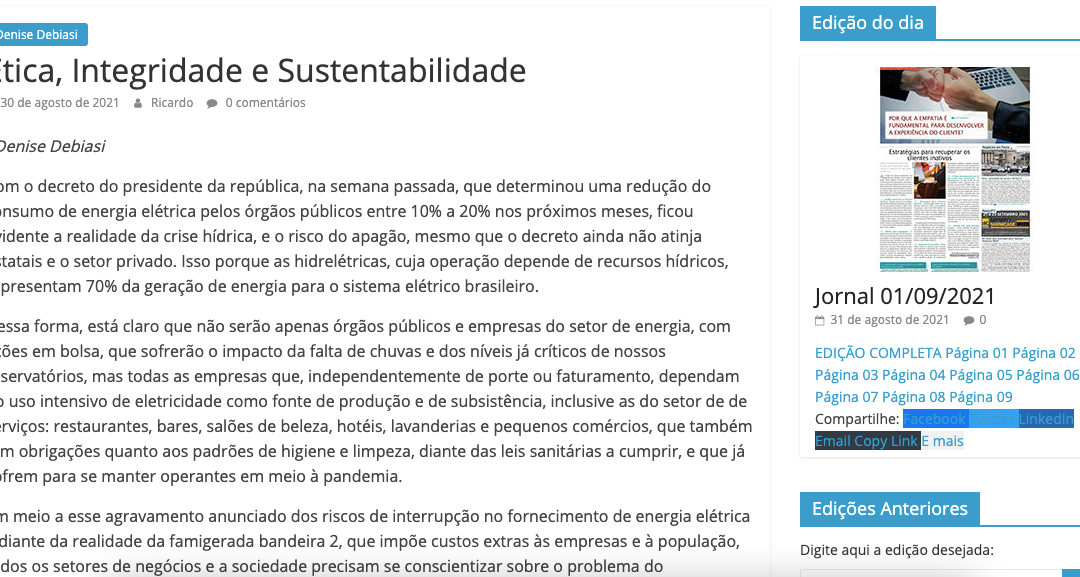 Ética, Integridade e Sustentabilidade